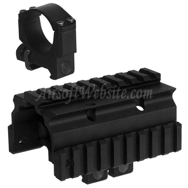 CYMA CGS KXC Style NADS Mount Top Side Rail with 30mm Scope Ring For 20mm Picatinny Rail