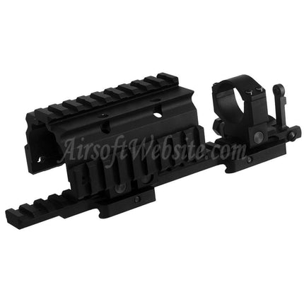 CYMA CGS KXC Style NADS Mount Top Side Rail with 762 Riser 300M Rear Sight For 20mm Picatinny Rail