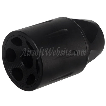 CYMA Synergy Linear Hybrid Comp Muzzle Brake Flash Hider -14mm CCW Counter-Clockwise Thread