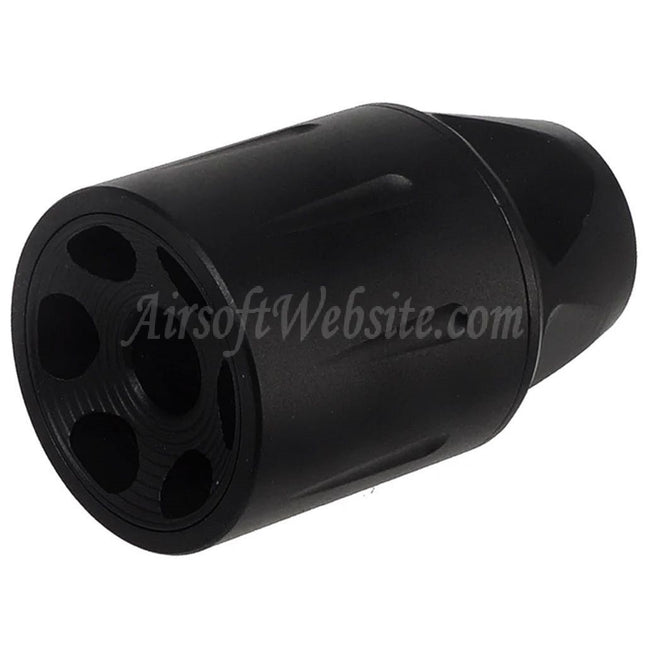 CYMA Synergy Linear Hybrid Comp Muzzle Brake Flash Hider -14mm CCW Counter-Clockwise Thread