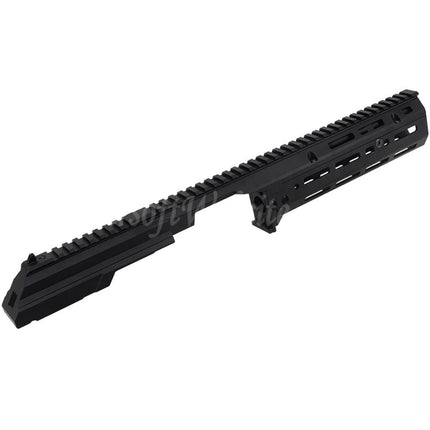 5KU 340mm MK3 Monolithic 1913 20mm M-LOK Top Handguard Rail System Set For CYMA AK105 AKM AK Series AEG Rifles Airsoft Black