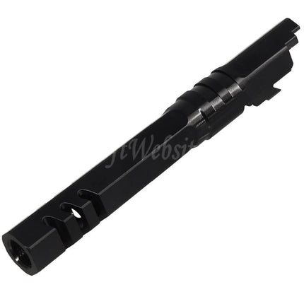 5KU 5 Inches Stainless Steel Hexagon Outer Barrel +11mm CW Suitable For Armorer Works WE (WE-TECH) Tokyo Marui Hi-Capa 5.1 Series GBB Pistols Airsoft