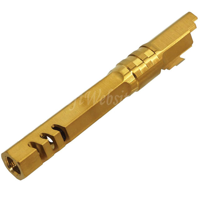 5KU 5 Inches Stainless Steel Hexagon Outer Barrel +11mm CW Suitable For Armorer Works WE (WE-TECH) Tokyo Marui Hi-Capa 5.1 Series GBB Pistols Airsoft