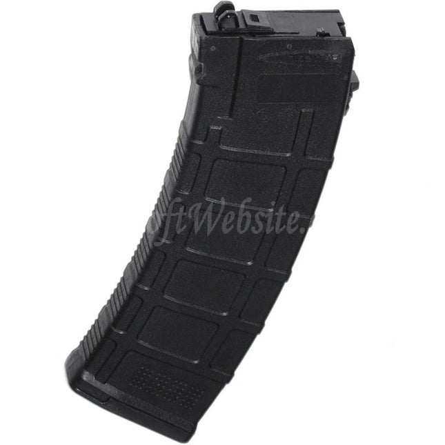 WELL PRO 24rd Polymer PMAG Gas Magazine Suitable For Well / WE G74A AK74 Series GBB Rifles Airsoft Black