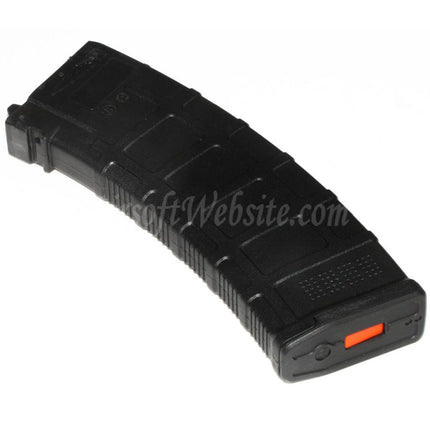 WELL PRO 24rd Polymer PMAG Gas Magazine Suitable For Well / WE G74A AK74 Series GBB Rifles Airsoft Black