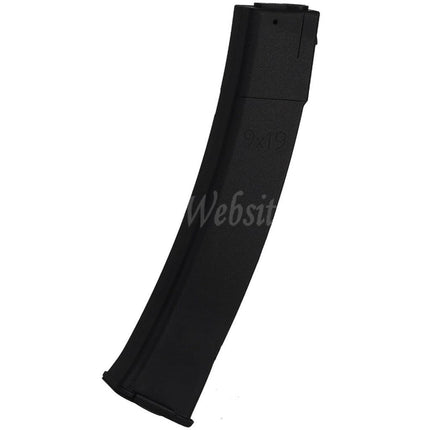 WELL PRO 30/80rd Polymer Mid-Cap Magazine Suitable For WE06 PPK-20 Series SMG AEG Rifles Airsoft Black