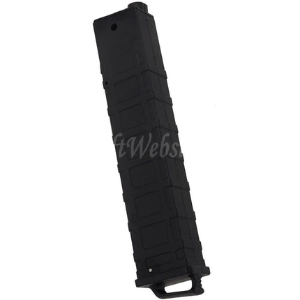WELL PRO 90rd Mid-Cap Magazine Suitable For WELL PRO / Classic Army / CYMA / G&P / Golden Eagle / JG / SRC / Tokyo Marui MP5 Series AEG Rifles Airsoft Black