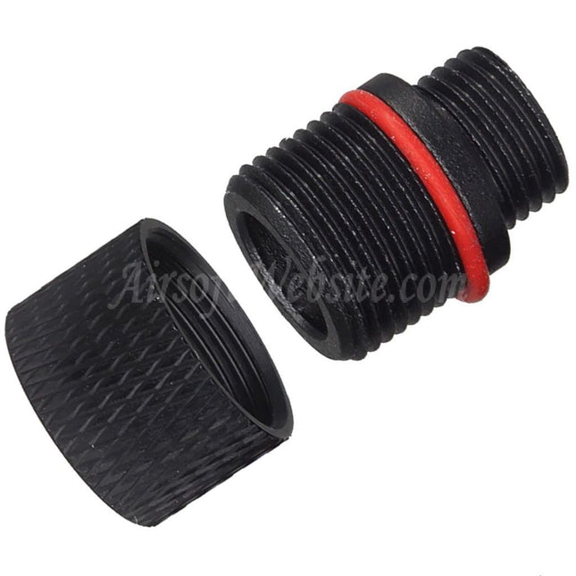 Airsoft Website Barrel Silencer Compensator Adapter with Thread Cover Protector Type-1 Suitable For KSC M9 / WE Pistols +11mm CW Clockwise -14mm CCW Counter-Clockwise Thread