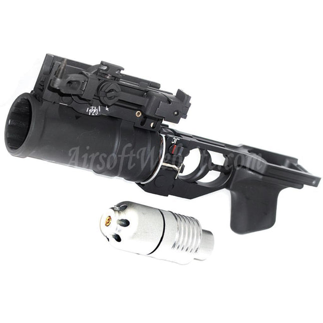 Lance-grenades DOUBLE BELL D-BOYS 40 mm pour airsoft AEG série AK (pour utilisation sous le canon ou autonome)
