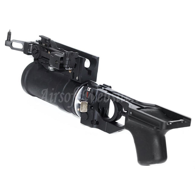 Lance-grenades DOUBLE BELL D-BOYS 40 mm pour airsoft AEG série AK (pour utilisation sous le canon ou autonome)