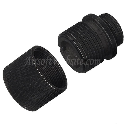 Airsoft Website Barrel Silencer Compensator Adapter with Thread Cover Protector Alloy Suitable For KSC M9 / WE Pistols +11mm CW Clockwise -14mm CCW Counter-Clockwise Thread