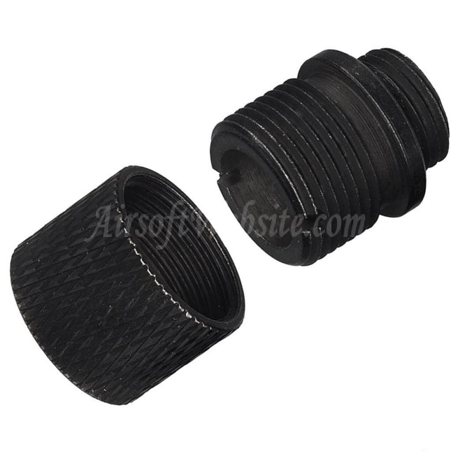 Airsoft Website Barrel Silencer Compensator Adapter with Thread Cover Protector Alloy Suitable For KSC M9 / WE Pistols +11mm CW Clockwise -14mm CCW Counter-Clockwise Thread