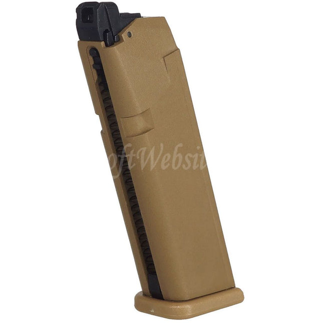 ARMY ARMAMENT 24rd Gas Magazine Suitable For G19X G19 G23 G26 Series GBB Pistols Airsoft Tan