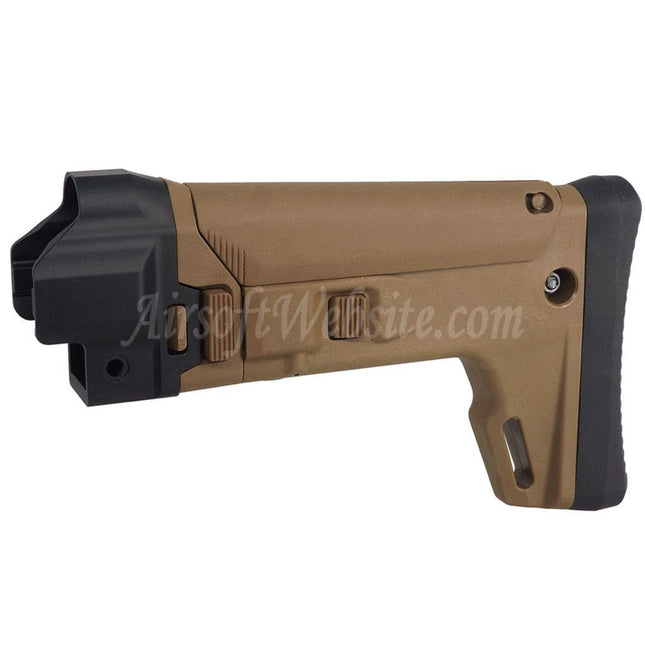 5KU ACR Style 7-Positions Side Folding Retractable Stock For CYMA MP5 Series AEG Rifles Airsoft
