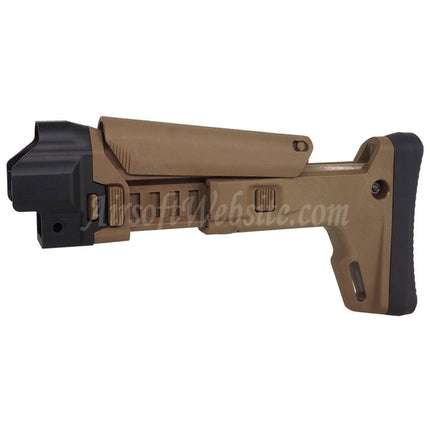 5KU ACR Style 7-Positions Side Folding Retractable Stock For CYMA MP5 Series AEG Rifles Airsoft