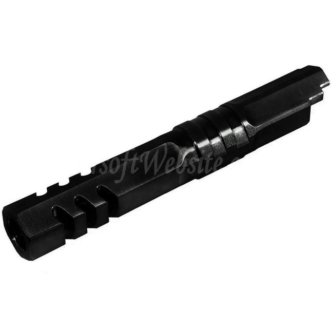5KU 4.3 Inches Stainless Steel Hexagon Outer Barrel +11mm CW Suitable For Armorer Works WE (WE-TECH) Tokyo Marui Hi-Capa 4.3 Series GBB Pistols Airsoft