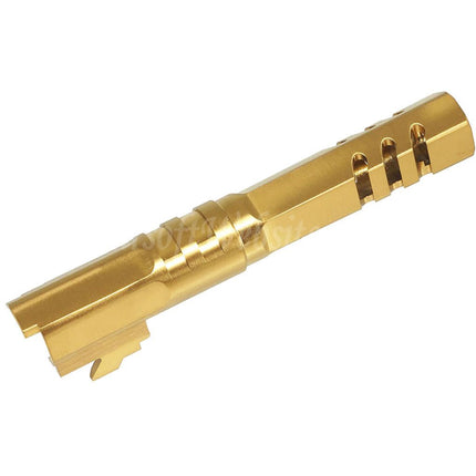 5KU 4.3 Inches Stainless Steel Hexagon Outer Barrel +11mm CW Suitable For Armorer Works WE (WE-TECH) Tokyo Marui Hi-Capa 4.3 Series GBB Pistols Airsoft