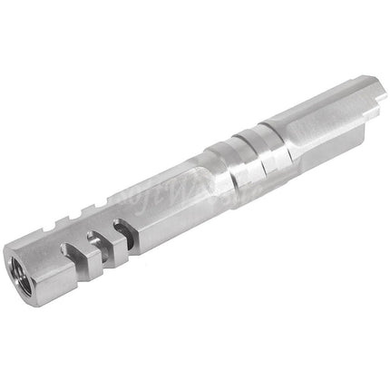 5KU 4.3 Inches Stainless Steel Hexagon Outer Barrel +11mm CW Suitable For Armorer Works WE (WE-TECH) Tokyo Marui Hi-Capa 4.3 Series GBB Pistols Airsoft