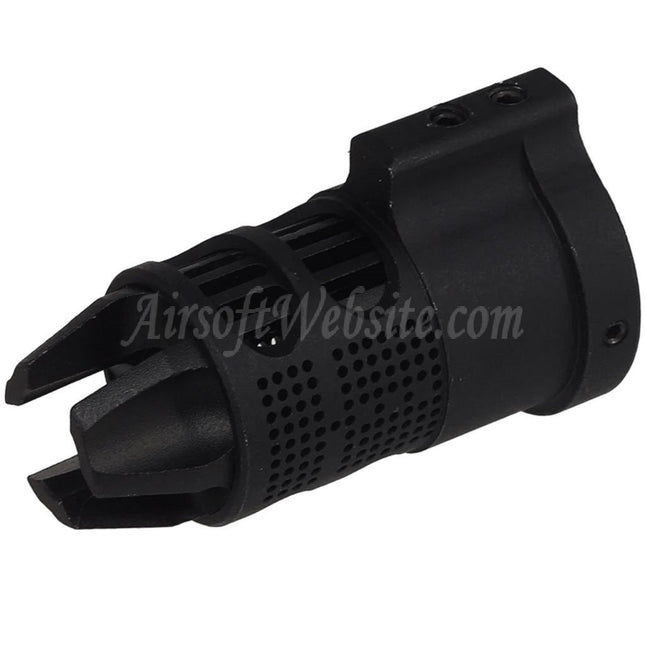 E&C Epsilon 556 Style Flash Hider -14mm CCW with Blast Diverter