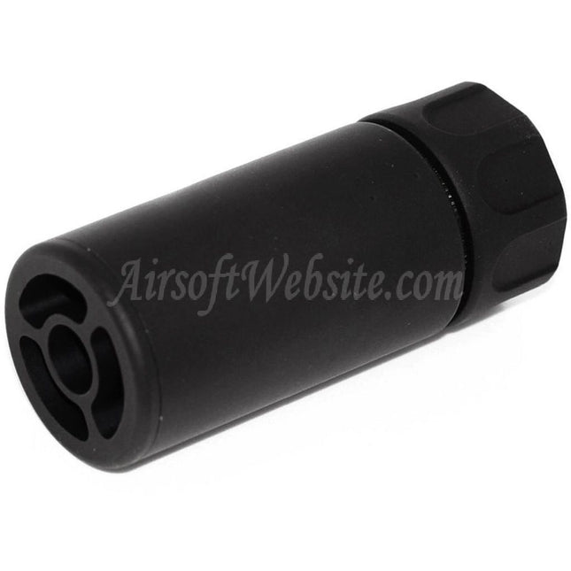 E&C 94mm Warden QD Suppressor Silencer with -14mm CCW Counter-Clockwise Threaded Flash Hider