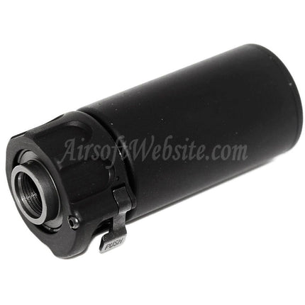 E&C 94mm Warden QD Suppressor Silencer with -14mm CCW Counter-Clockwise Threaded Flash Hider