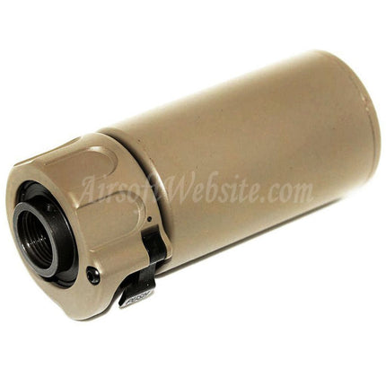 E&C 94mm Warden QD Suppressor Silencer with -14mm CCW Counter-Clockwise Threaded Flash Hider