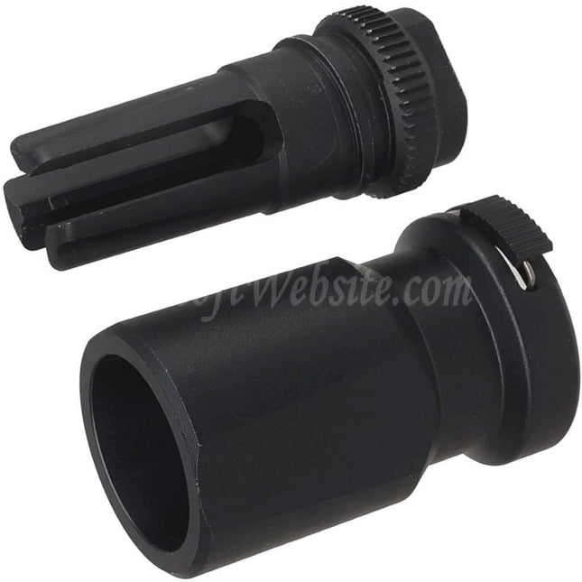 E&C Blackout 51T 3-Prong Flash Hider with Blast Diverter Suitable For -14mm CCW Counter-Clockwise Thread