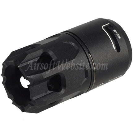 E&C King Comp Flash Hider with QD Oppressor Blast Diverter Suitable For -14mm CCW Counter-Clockwise Thread