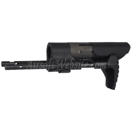 E&C PDW Stock Suitable For AR M4 M16 Series AEG Rifles Airsoft Black