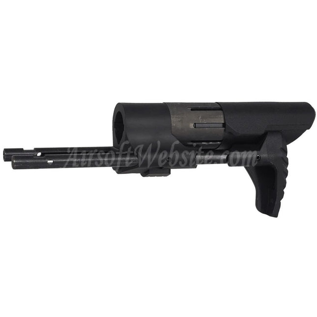 E&C PDW Stock Suitable For AR M4 M16 Series AEG Rifles Airsoft Black