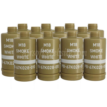 APS HAKKOTSU 12 Stk. Thunder B Co2 Soundgranate M18 Rauch Weiße Granatenflasche