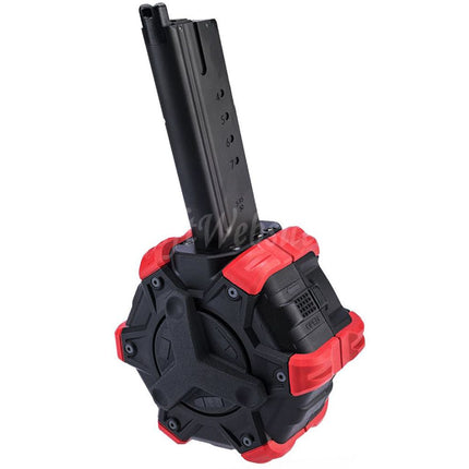 Armorer Works AW Custom 350rd Gas Adaptive Drum Magazine for Armorer Works AW / WE (WE-TECH) Desert Eagle GBB Pistols Airsoft