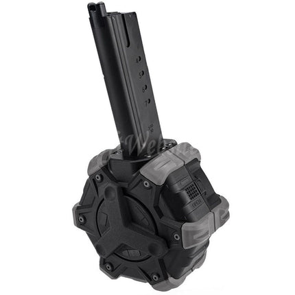 Armorer Works AW Custom 350rd Gas Adaptive Drum Magazine for Armorer Works AW / WE (WE-TECH) Desert Eagle GBB Pistols Airsoft