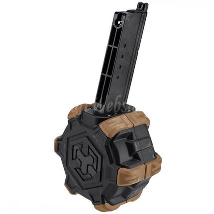 Armorer Works AW Custom 350rd Gas Adaptive Drum Magazine for Armorer Works AW / WE (WE-TECH) Desert Eagle GBB Pistols Airsoft