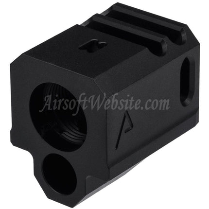 RWA Agency Arms 417 Dual Port Kompensator -14mm CCW Linksgewinde Geeignet für G-Series GBB Pistolen Airsoft