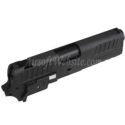 Bomber Airsoft CNC Aluminum Staccato-P 9mm 4.15 Style Barrel Slide Middle Frame Kit Set For Tokyo Marui Hi-Capa Series GBB Pistols Black