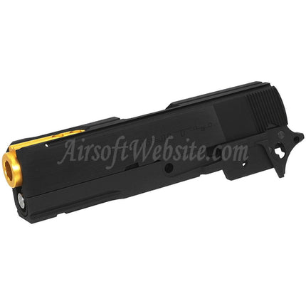 Bomber Airsoft CNC Aluminum SVI Infinity Tiki Style Barrel Slide Middle Frame Kit Set Shiny For Tokyo Marui Hi-Capa 5.1 Series GBB Pistols