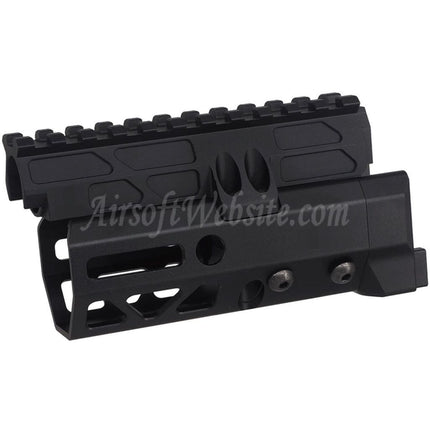 5KU 4.7 Inches MMS Style M-Lok Handguard Rail System For CYMA D-BOYS AKS-74U Series AEG Rifles Airsoft Black