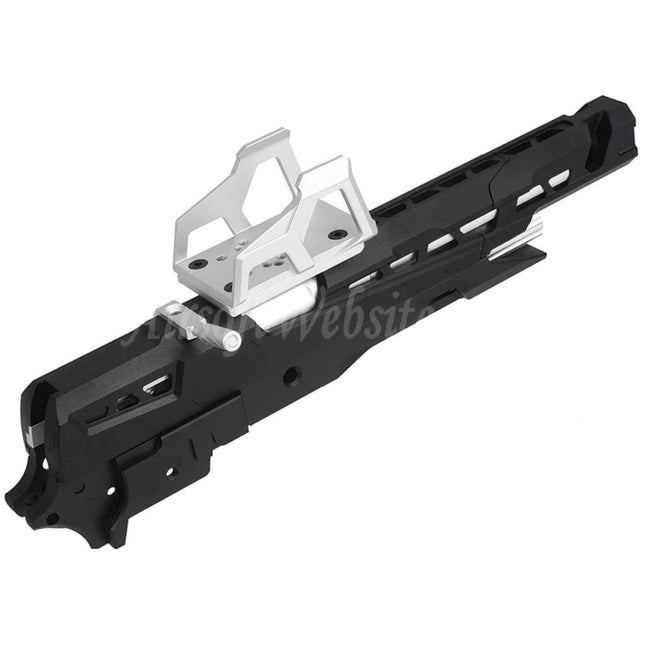 5KU CNC Aluminum EX-02 Barrel Slide Middle Frame Kit Complete Set Suitable For Tokyo Marui Hi-Capa Series GBB Pistols Airsoft