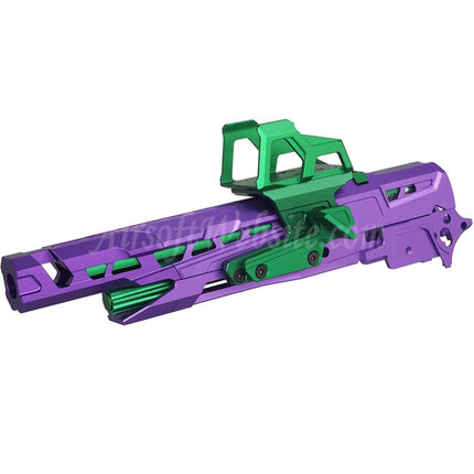 5KU CNC Aluminum EX-02 Barrel Slide Middle Frame Kit Complete Set Suitable For Tokyo Marui Hi-Capa Series GBB Pistols Airsoft