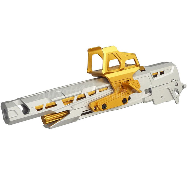 5KU CNC Aluminum EX-02 Barrel Slide Middle Frame Kit Complete Set Suitable For Tokyo Marui Hi-Capa Series GBB Pistols Airsoft