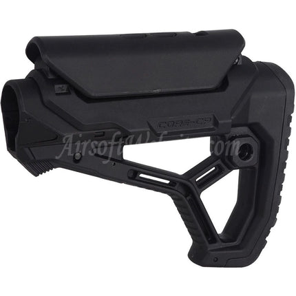 E&C GL-CORE CP Style Retractable Stock Suitable For AR M4 M16 Series AEG Rifles Airsoft Black