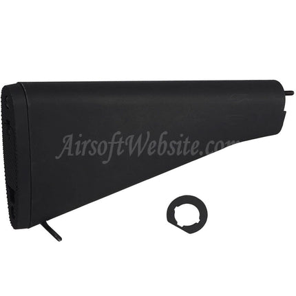 E&C M16A2 Fixed Stock For M4 M16 Series AEG Rifles Airsoft Black