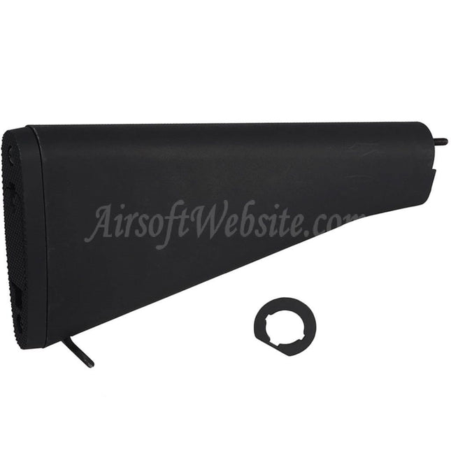 E&C M16A2 Fixed Stock For M4 M16 Series AEG Rifles Airsoft Black