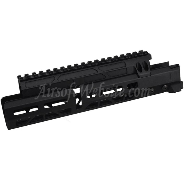 5KU 10.1 Inches MMS Style M-Lok Handguard Rail System For CYMA AKM AK74 AK105 Series AEG Rifles Airsoft Black