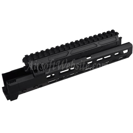 5KU 10.1 Inches MMS Style M-Lok Handguard Rail System For CYMA AKM AK74 AK105 Series AEG Rifles Airsoft Black