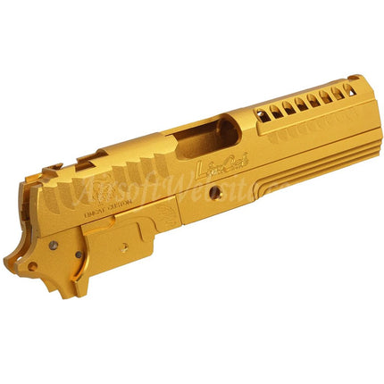 5KU CNC Aluminum LimCat Custom Style Middle Frame Slide Set Suitable For Tokyo Marui Hi-Capa 4.3 Series GBB Pistols Airsoft