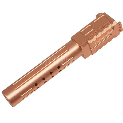 5KU CNC Aluminum BRA Style Ported Outer Barrel For Tokyo Marui G19 Gen.3 Series GBB Pistols Airsoft