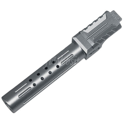 5KU CNC Aluminum BRA Style Ported Outer Barrel For Tokyo Marui G19 Gen.3 Series GBB Pistols Airsoft