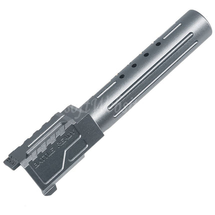 5KU CNC Aluminum BRA Style Ported Outer Barrel For Tokyo Marui G19 Gen.3 Series GBB Pistols Airsoft